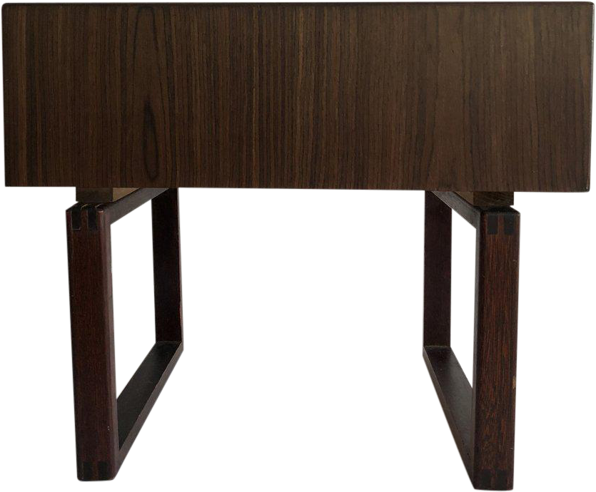 1960s Danish Kai Kristiansen For Salin Mobler Rosewood - End Table Clipart (927x766), Png Download