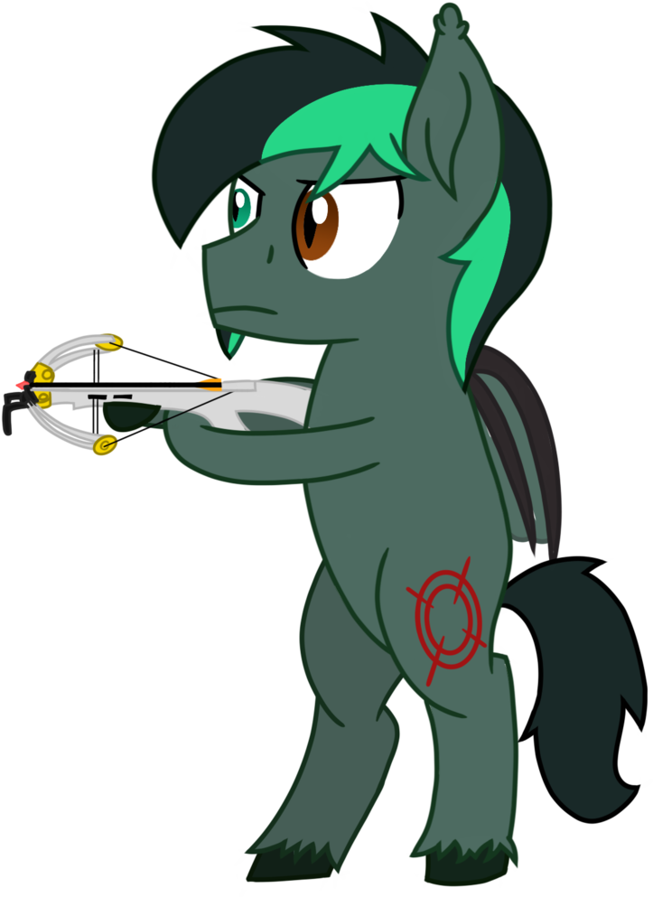 Toyminator900, Bat Pony, Bat Pony Oc, Commission, Crossbow, Clipart (768x1024), Png Download