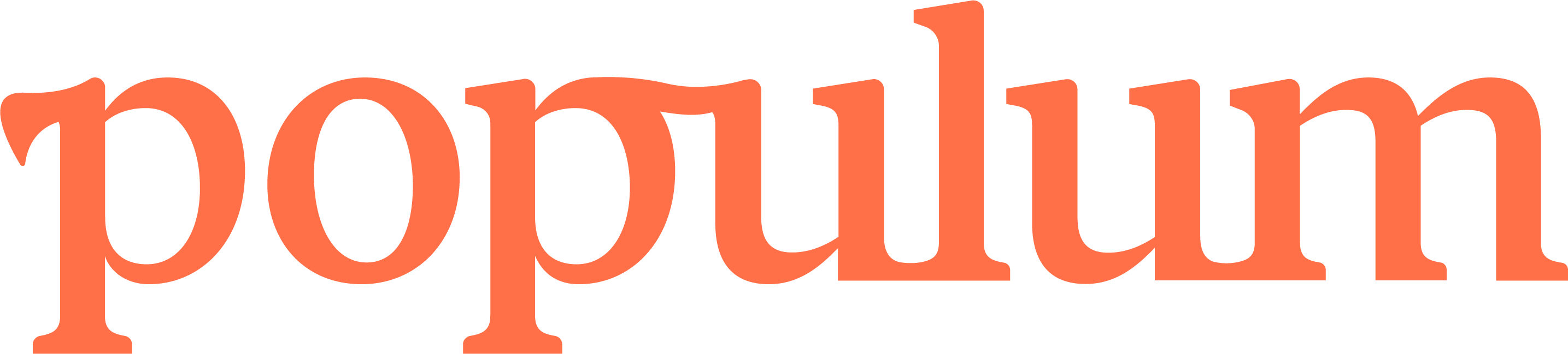 Advertisement - Populum Logo Clipart (2869x649), Png Download