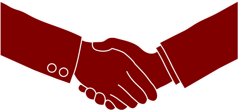 Hand To Shake Png Clipart Handshake Computer Icons Transparent Png (800x399), Png Download