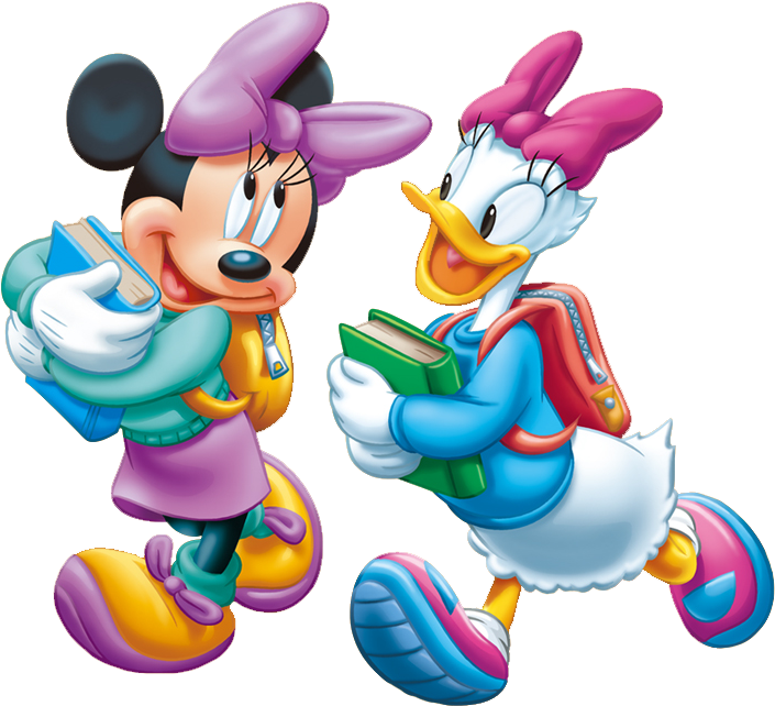 Minnie Daisy Together Clipart - Png Download (747x677), Png Download
