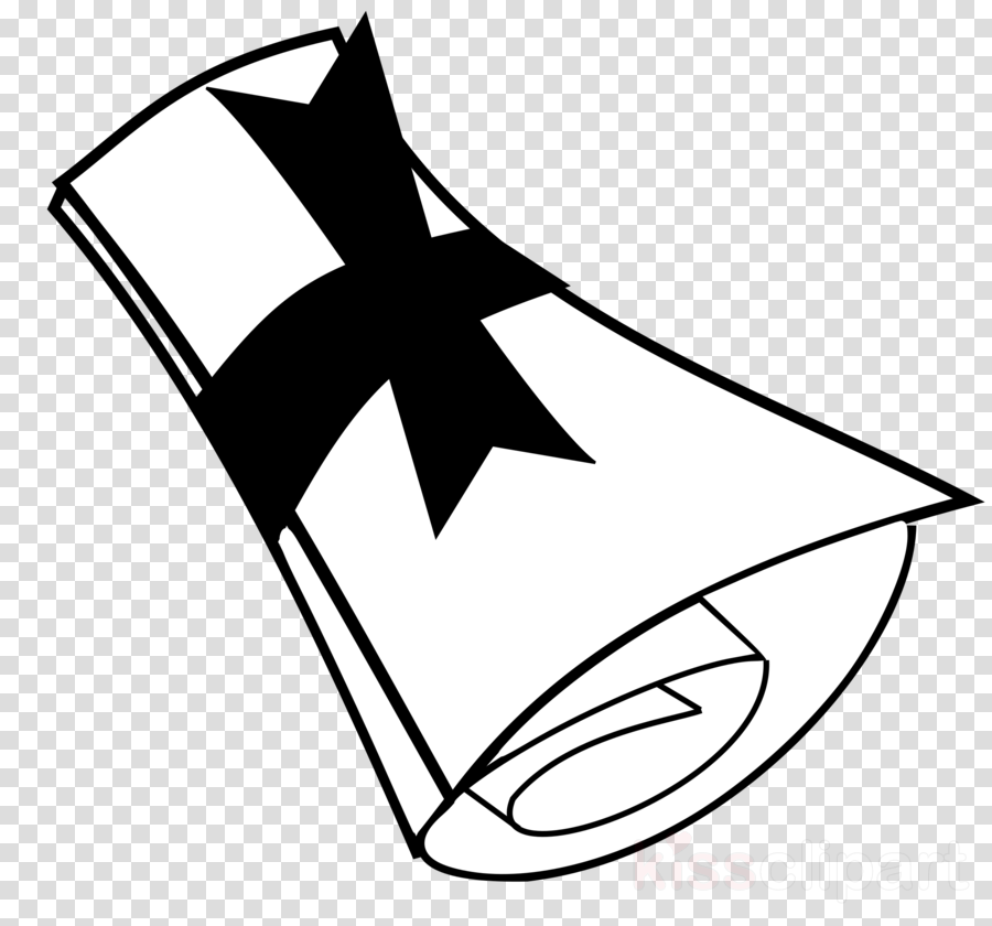 Black And White Diploma Png Clipart Diploma Graduation Transparent Png (900x840), Png Download