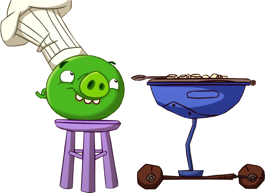 Pig With A Chef Hat - Cartoon Clipart (930x651), Png Download