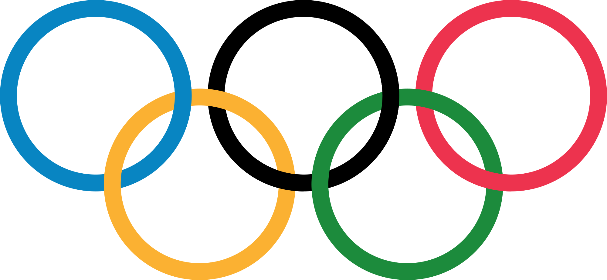 File - Olympic Rings - Svg - Wikipedia, The Free Encyclopedia - Historical Dictionary Of The Olympic Movement By Bill Clipart (1280x621), Png Download