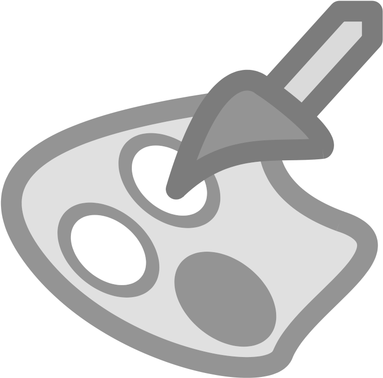 Palette Clip Art Download - Paleta De Pintor Con Gris - Png Download (800x800), Png Download