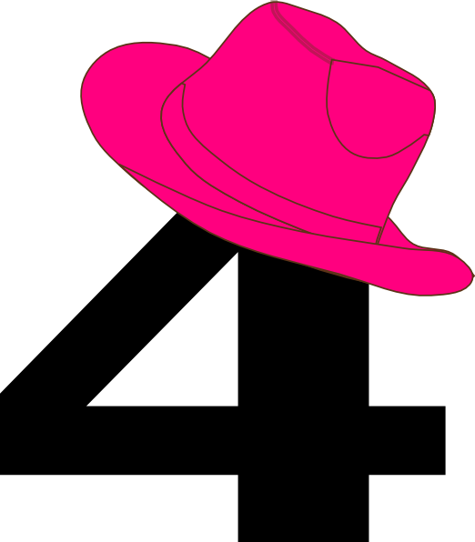 Cowboy Hat Clipart Cow Girl - Number 7 Cowboy Clipart Png Transparent Png (522x596), Png Download