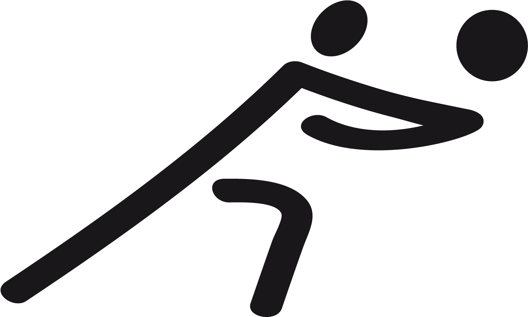 Bowling Clipart Olympic Sports - Olympic Volleyball Symbol - Png Download (1868x1208), Png Download