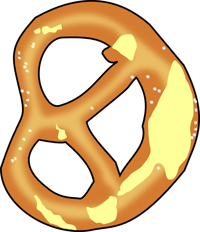 Pretzel Clip Art - Brezel Clipart Free - Png Download (516x599), Png Download
