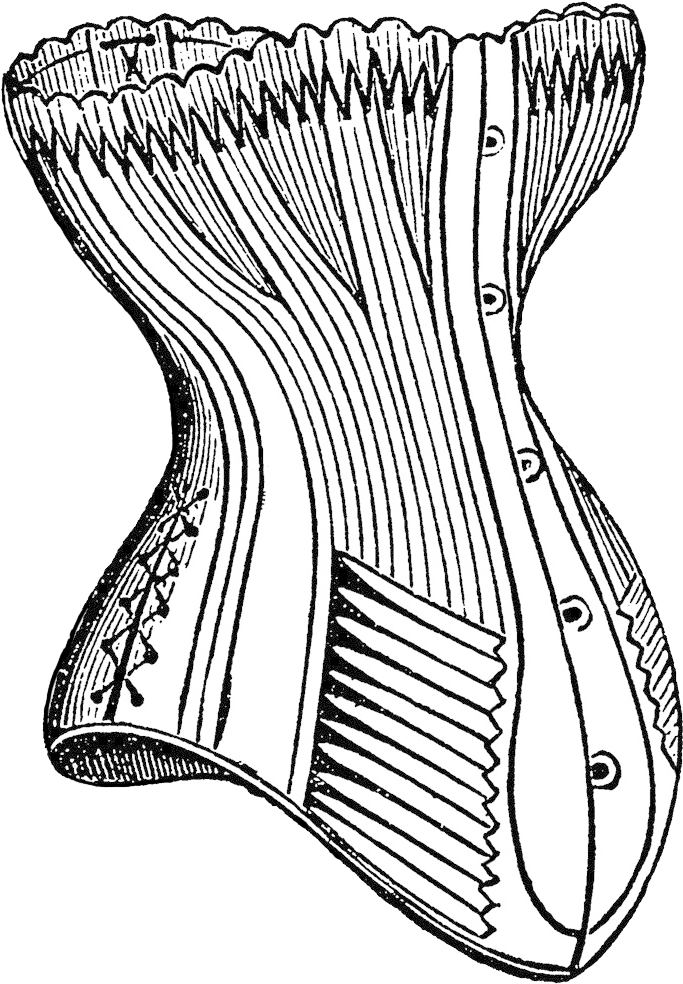 Corset Clipart - Drawing - Png Download (833x1121), Png Download