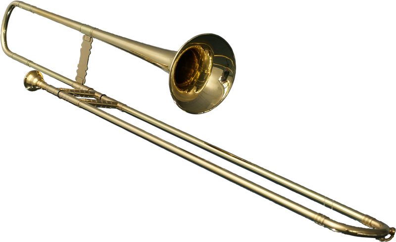 Trombone Transparent Clip Art Freeuse Library - Png Download (800x490), Png Download