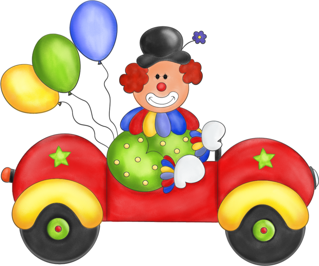 Bubble Gum Machine Clipart - Clown In A Car Clipart - Png Download (800x676), Png Download