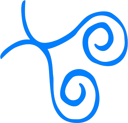 Blue Swirl Frame Bottom Left Corner Clip Art - Clip Art - Png Download (600x579), Png Download