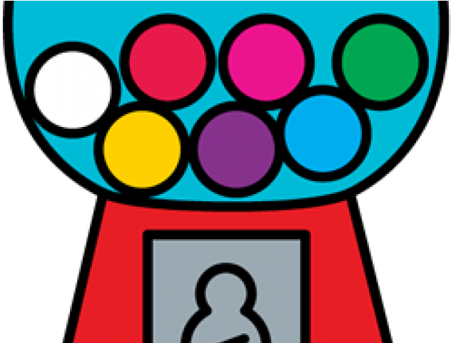 Gumball Clipart - Big Bubble Gum Machine Clipart - Png Download (640x480), Png Download