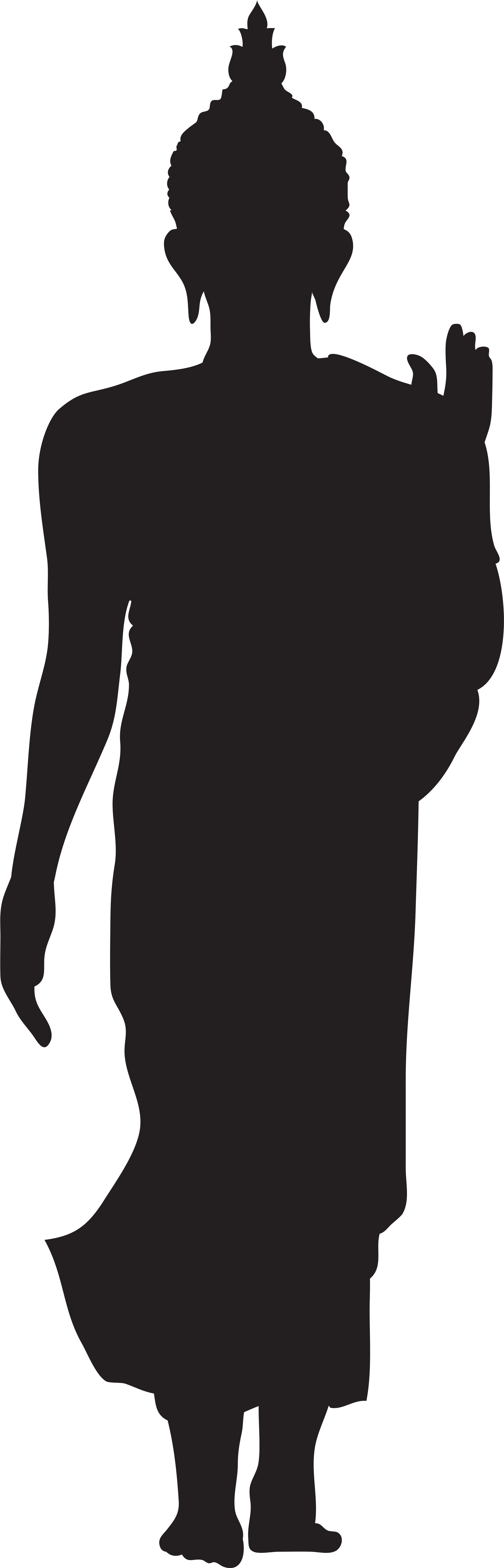 Buddha Silhouette Clip Art - Phutthamonthon - Png Download (2733x8000), Png Download