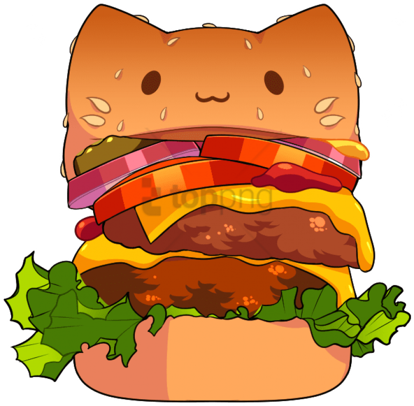 Clipart Free Cheeseburger Drawing Bacon Png Download Full Size