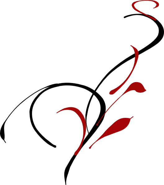 Simple Black Swirl Clip Art - Png Download (528x595), Png Download