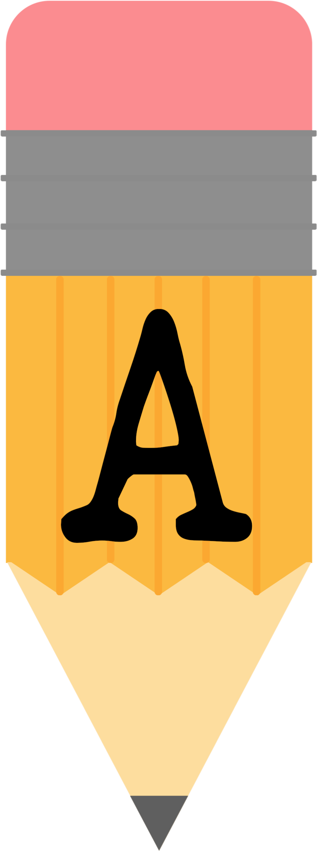 Clipart Word 2013 Bunting Banner - Pencil Banner Printable Banner School - Png Download (1076x2778), Png Download