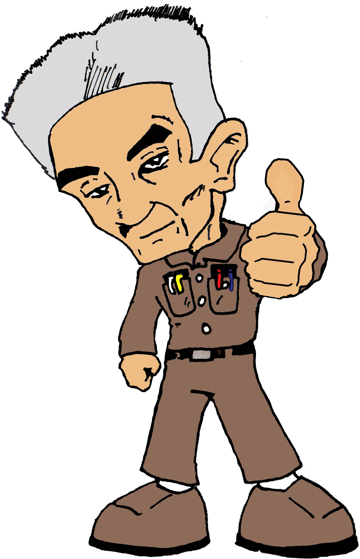 Cartoon Illustration Of Doc Morris - Cartoon Clipart (1314x1977), Png Download