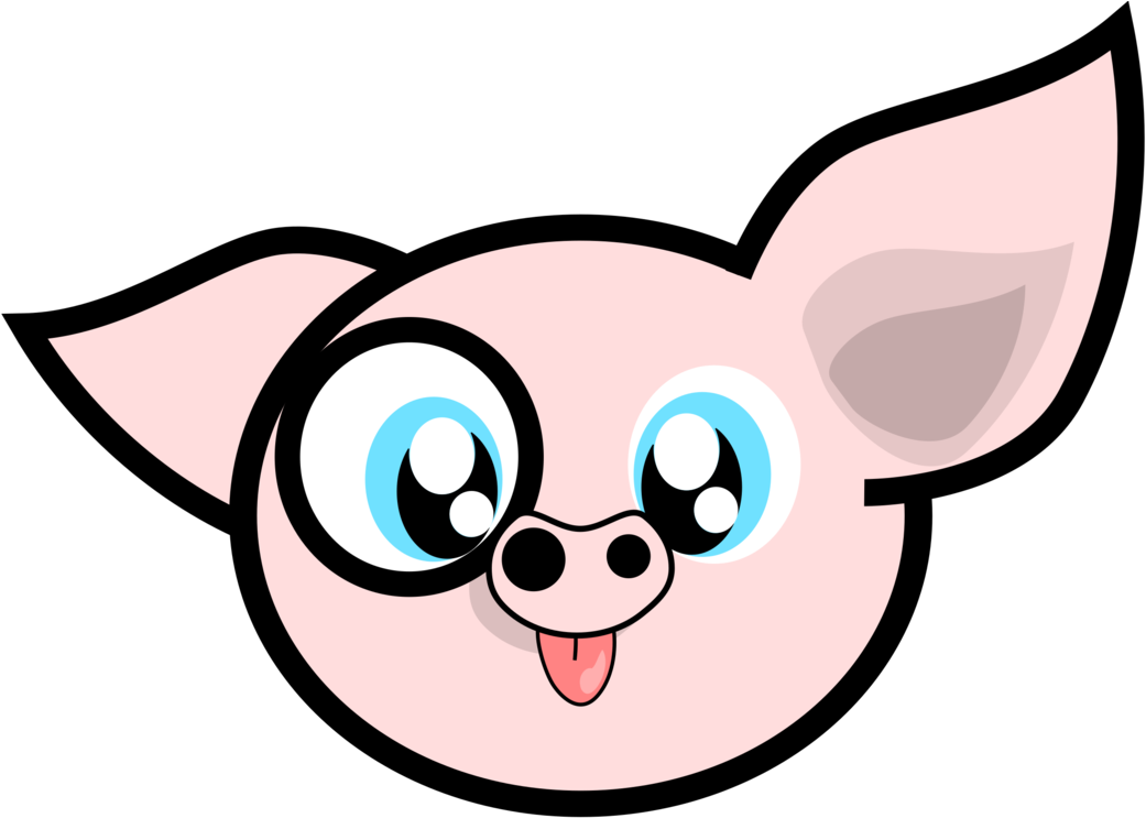 Crazy Pig Clipart (788x563), Png Download