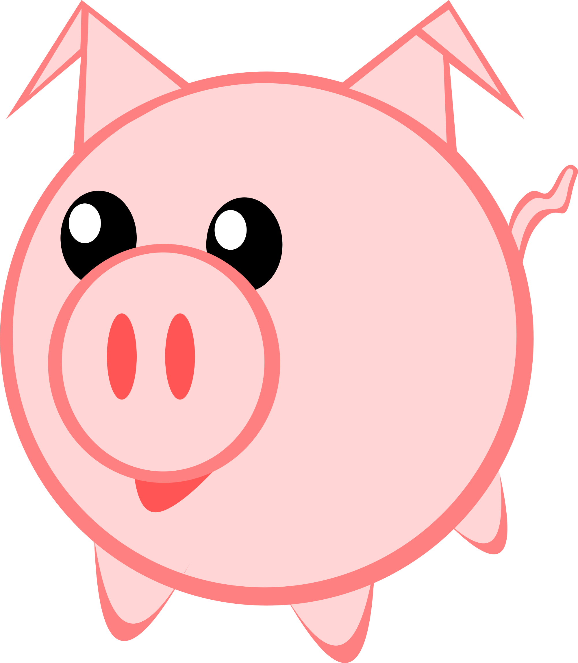 Free Pigs Clipart And Vector Images - Png Download (2000x2292), Png Download
