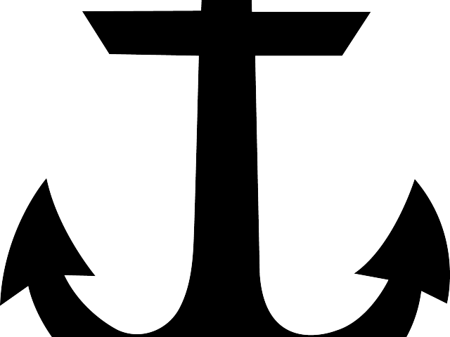 Navy Clipart Simple Anchor - Png Download (640x480), Png Download