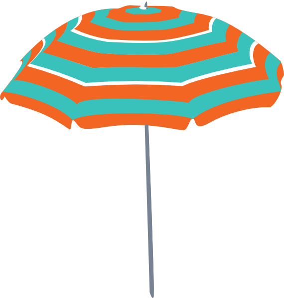 Real Png Beach Umbrella Clipart (570x597), Png Download
