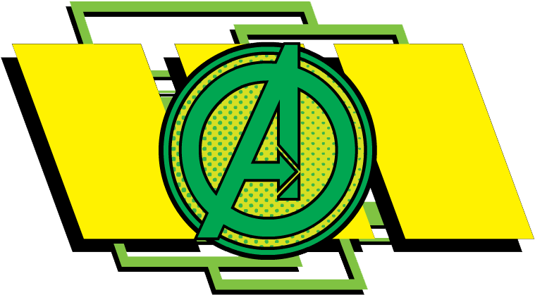 Earth&mightiest Heroes Clipart - Avengers Green Logo - Png Download (776x441), Png Download