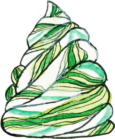 Green Candy Green Meringue - Meringue Clipart (591x591), Png Download