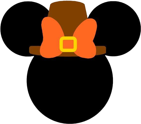 Explore Face And More - Pilgrim Mickey Svg Clipart (599x527), Png Download