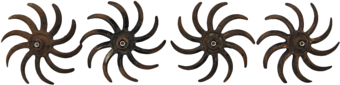 Antique Cast Iron Plow Blades Wall Or Ceiling Sconces - Wall Clipart (1318x330), Png Download