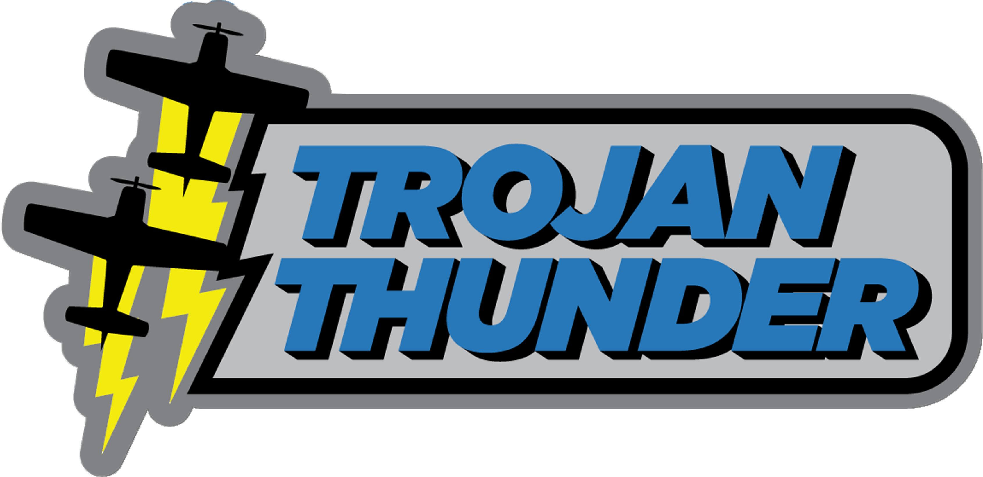 Trojan Thunder - Facebook Clipart (3546x1653), Png Download