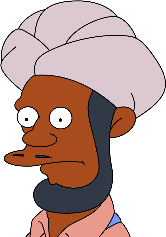 Li'l Valu-mart Clerk - Sikh Simpson Clipart (1000x1000), Png Download