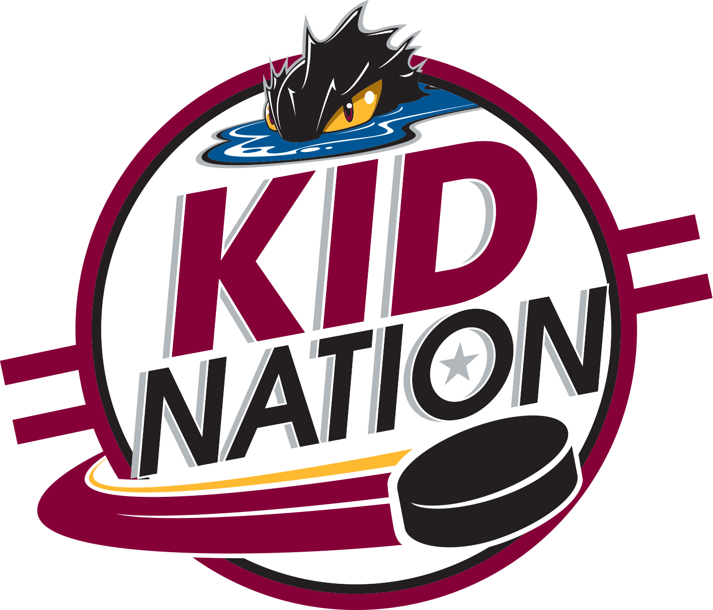 All-new Monsters Kid Nation Fan Club - Fatheads Lake Erie Monsters Logo Clipart (1417x1213), Png Download