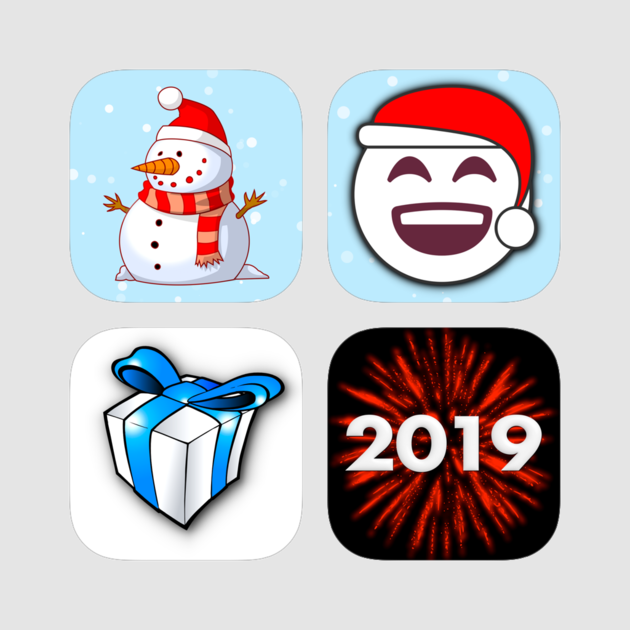 Season's Greetings • 410 Stickers For Imessage En App Clipart (630x630), Png Download