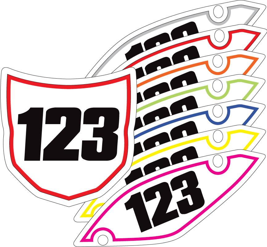 Pinstripe Number Kit Clipart (865x798), Png Download