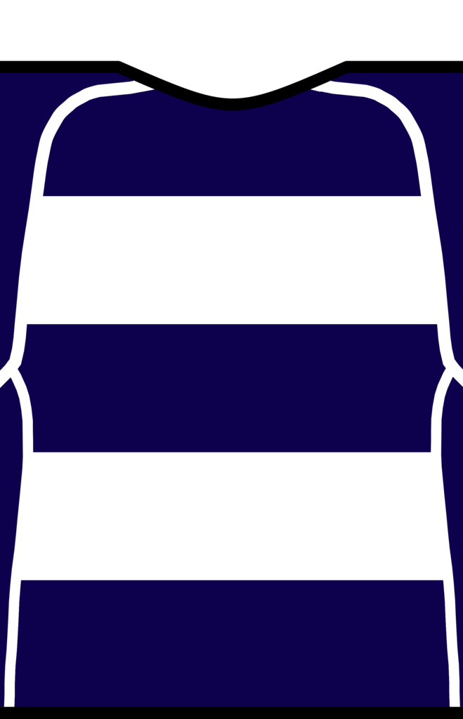 Kit Body Navy Hoops With Pinstripe Clipart (659x1023), Png Download