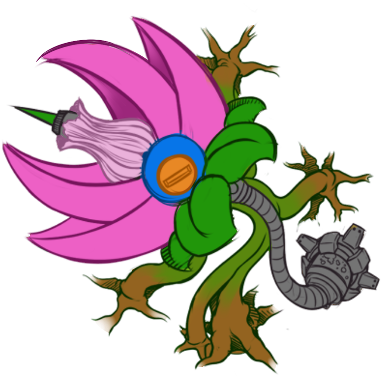 Design Sketch Of The Lotus Turret Enemy - Design Clipart (800x800), Png Download