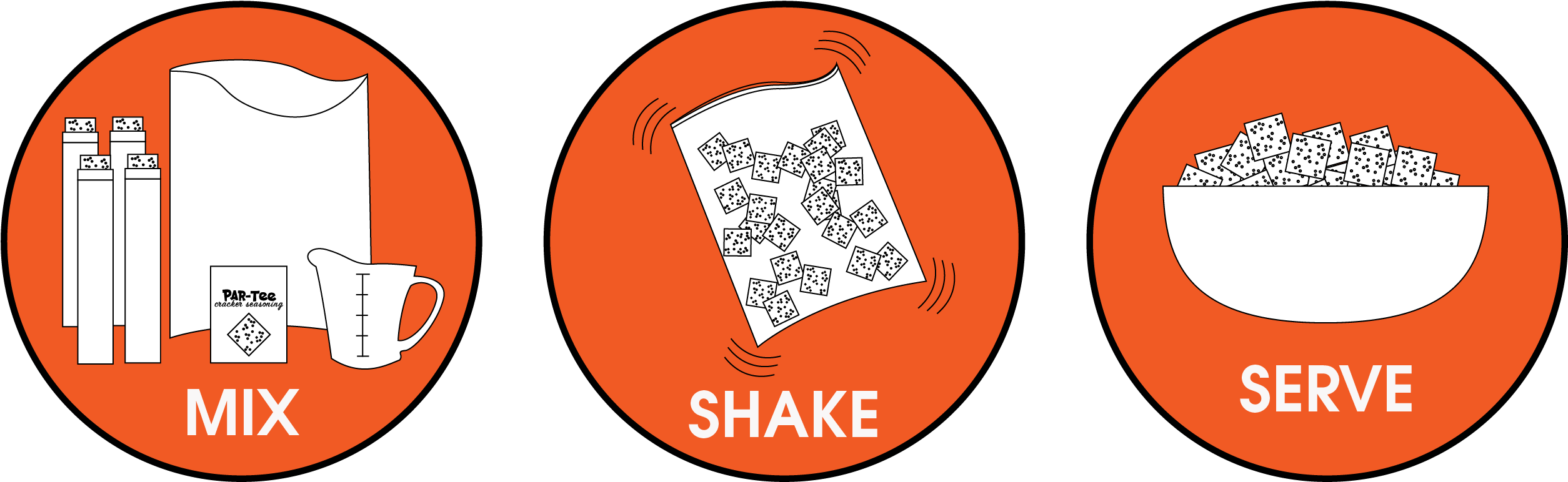 Par-tee Crackers - Seasoning Clipart (2588x863), Png Download