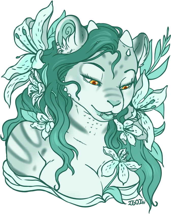 Iggi Of Lillies - Illustration Clipart (772x1000), Png Download