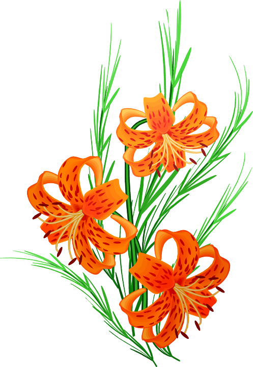 Лилия Желтая Yellow Lillies - Mothers Day Clip Art - Png Download (497x719), Png Download