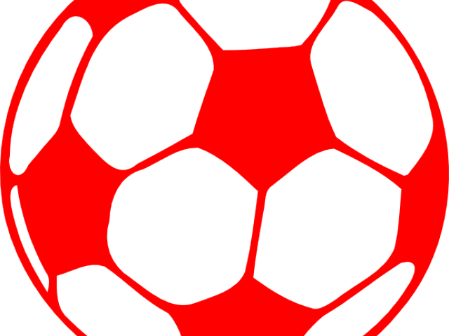 Football Clipart Red - Soccer Ball Silhouette Clipart - Png Download (640x480), Png Download