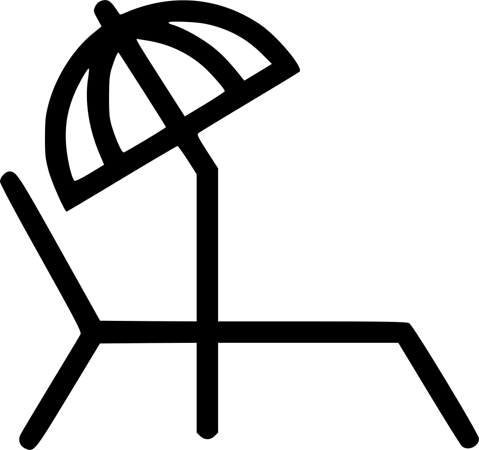 Sunbathing Chair Comments - Vector Graphics Clipart (980x920), Png Download