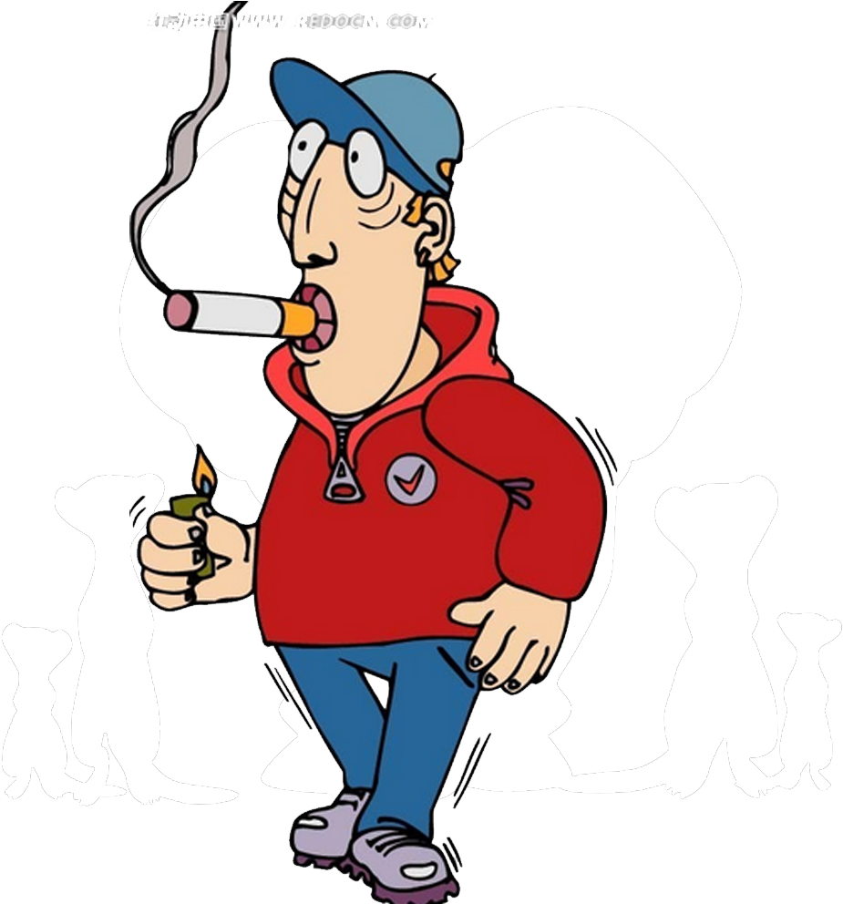 Smoking Cessation Man - Person Smoking Png Clipart (1000x1000), Png Download