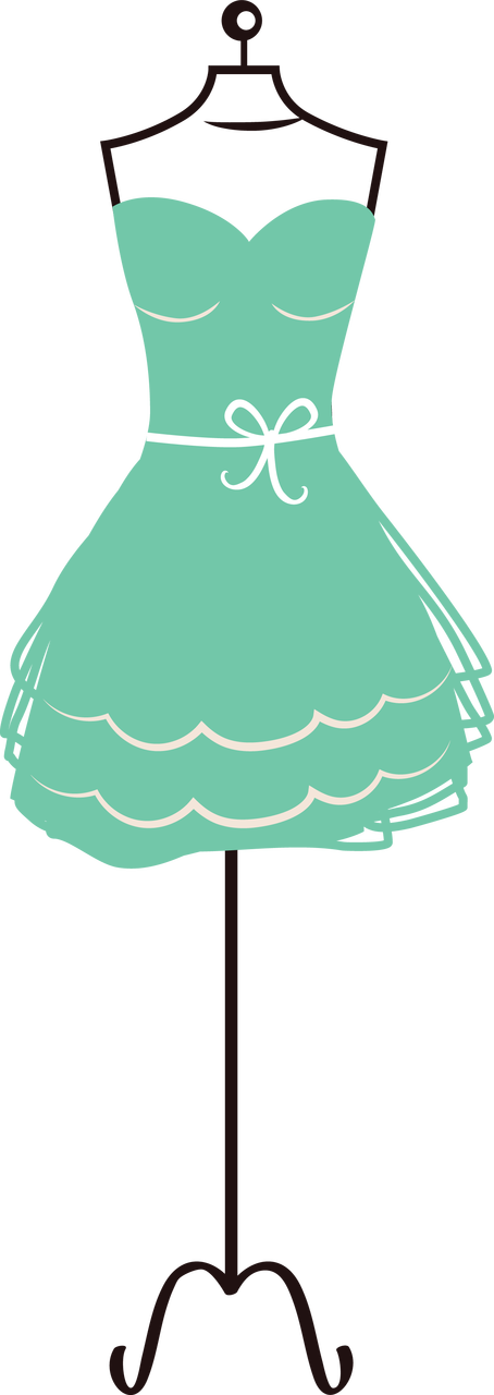 Image - Dress Clipart (454x1280), Png Download
