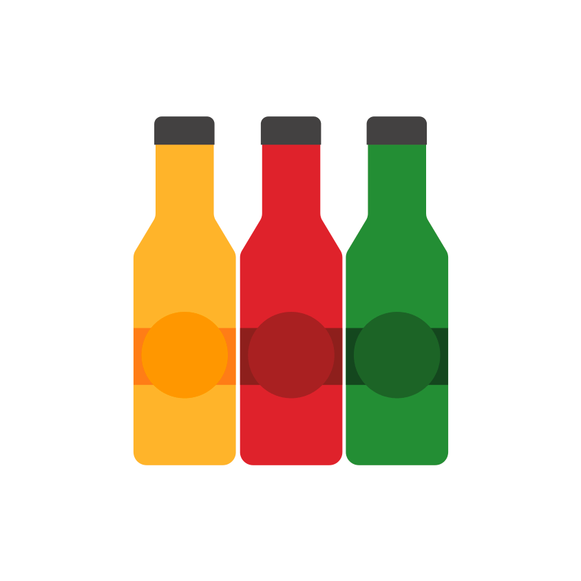 El Musculo - Glass Bottle Clipart (1000x1000), Png Download