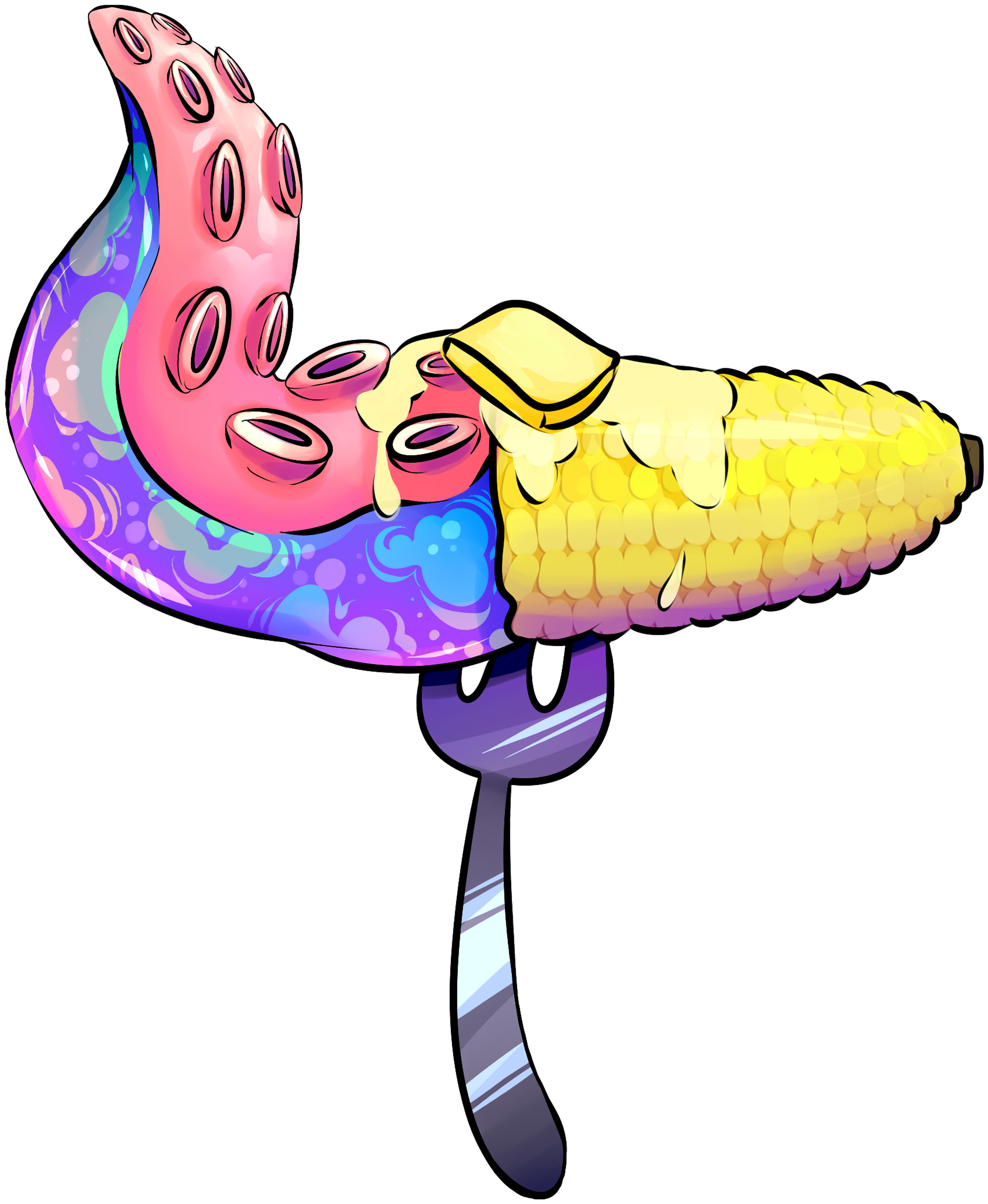 Tentacle Cornashley Digital Art - Art Clipart (5500x5000), Png Download