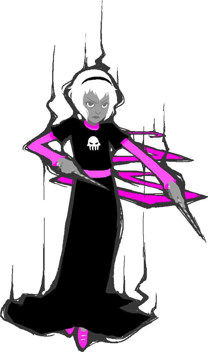 Picture - Rose Lalonde Grimdark Png Clipart (690x1166), Png Download