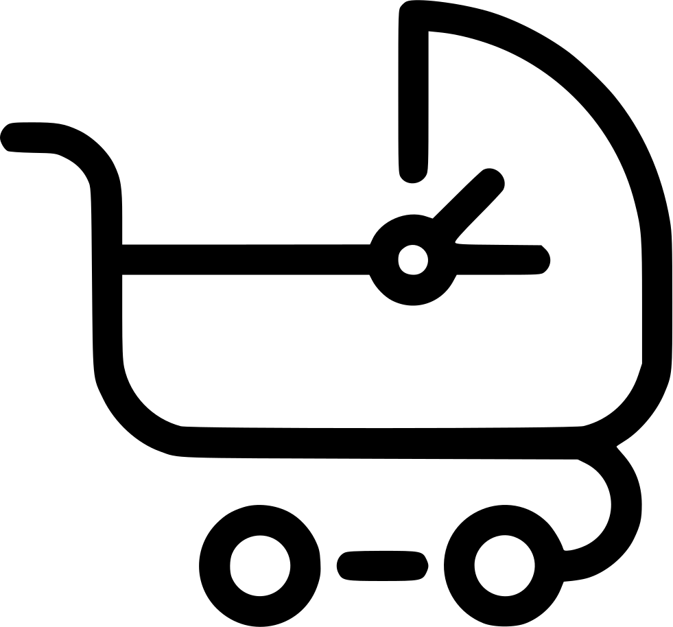 Baby Carriage Comments - Scalable Vector Graphics Clipart (981x914), Png Download