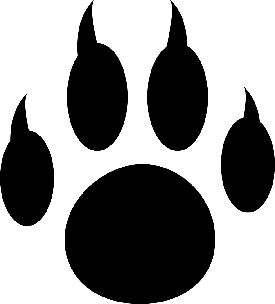 Pet Paw With Nails Comments - Dấu Chân Chó Logo Clipart (886x980), Png Download