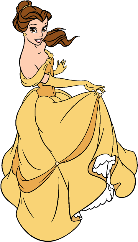 Disney S Belle Clip Art 5 Disney Clip Art Galore Beauty - Png Download (500x838), Png Download